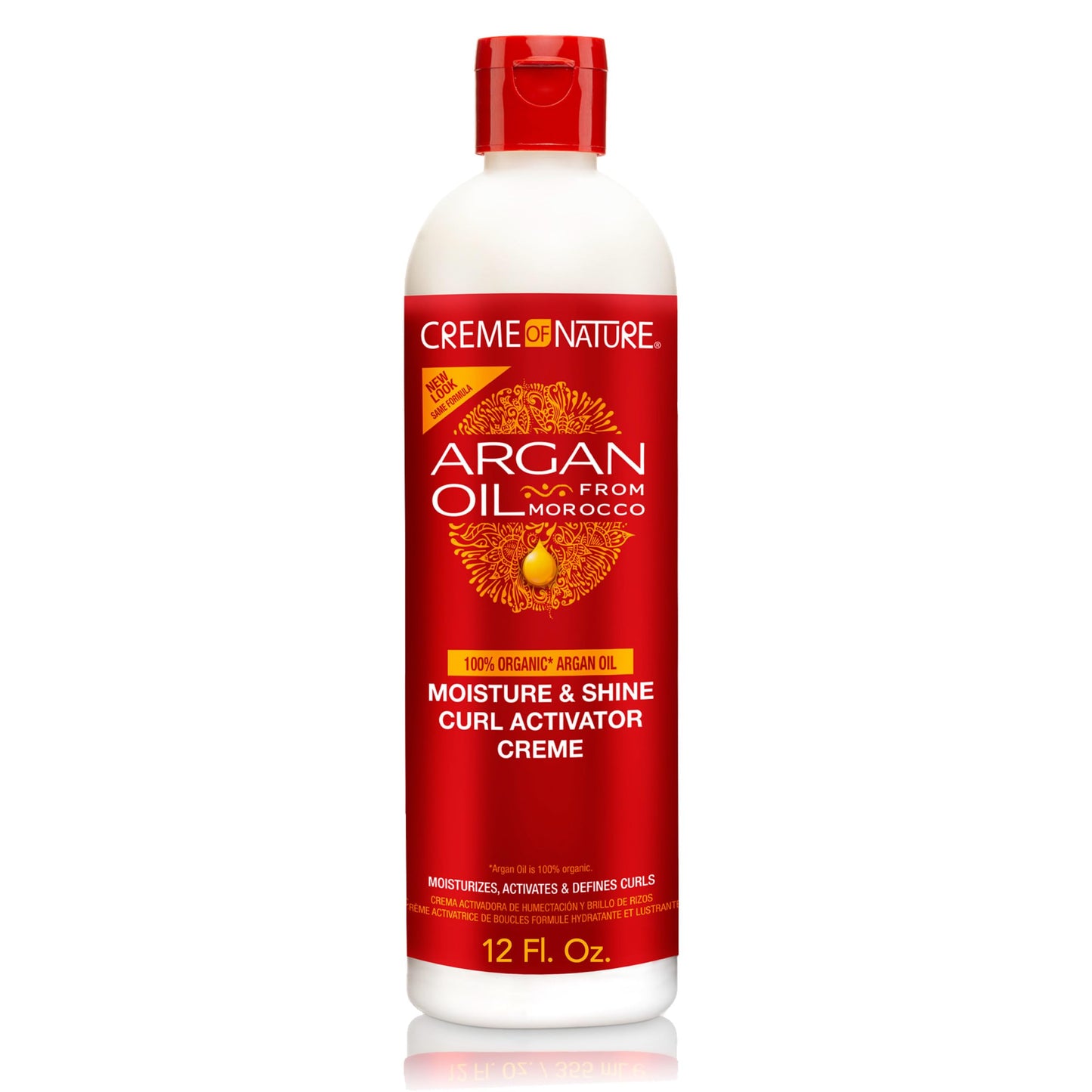 CREAM OF NATURE, Argan Oil Moisture & Shine Curl Activator Cr�me, Argan Oil of Morocco, 12 Fl Oz