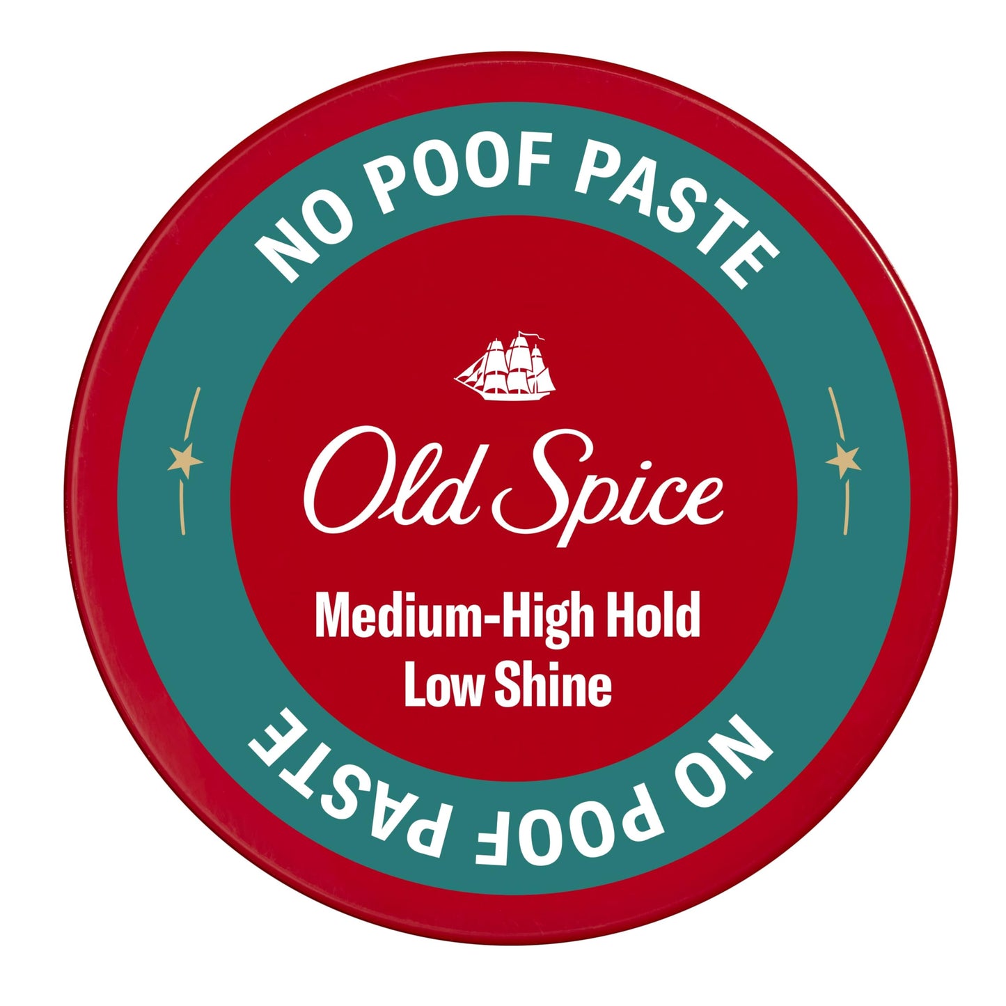 OLD SPICE No-Poof Paste, Hair Styling Paste for Men, Medium-High Hold, Low Shine, 2.22 Oz