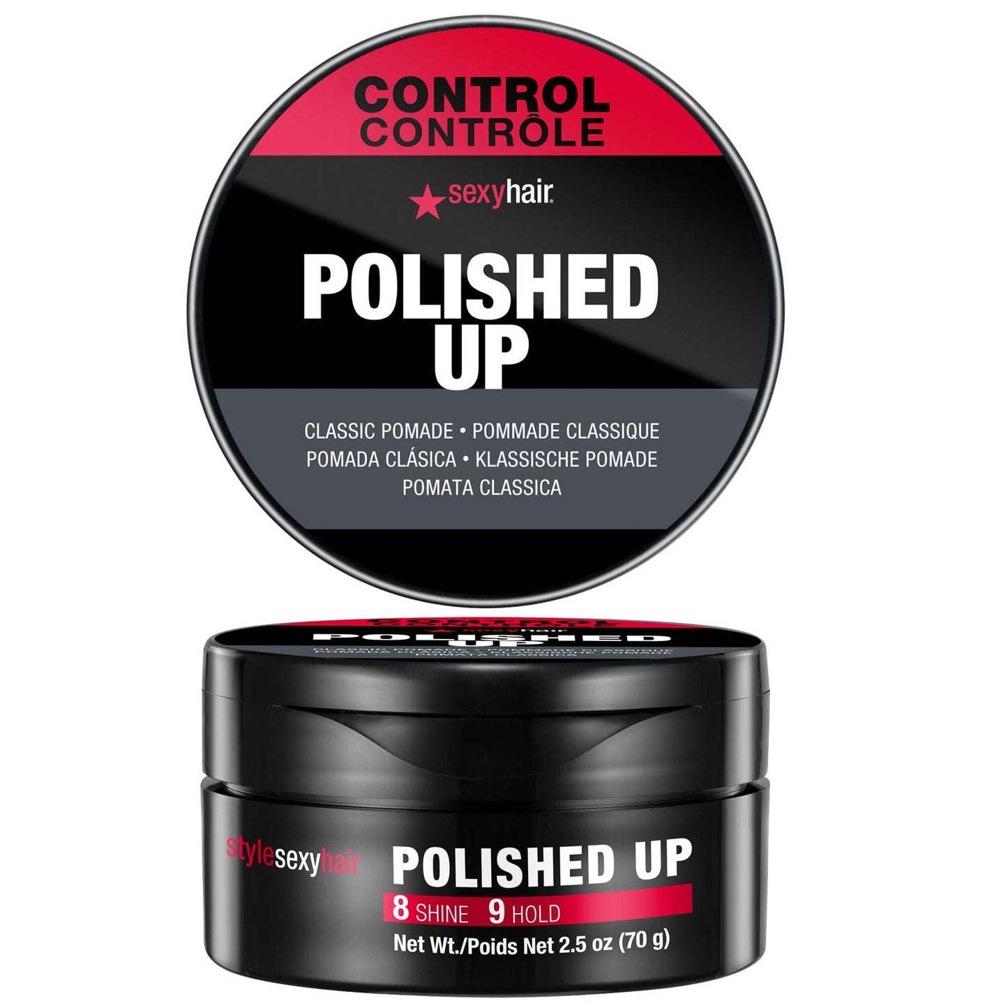 SexyHair Style Polished Up Pomade | Classic Polished Styles | Adds Shine | Washes Out Easily