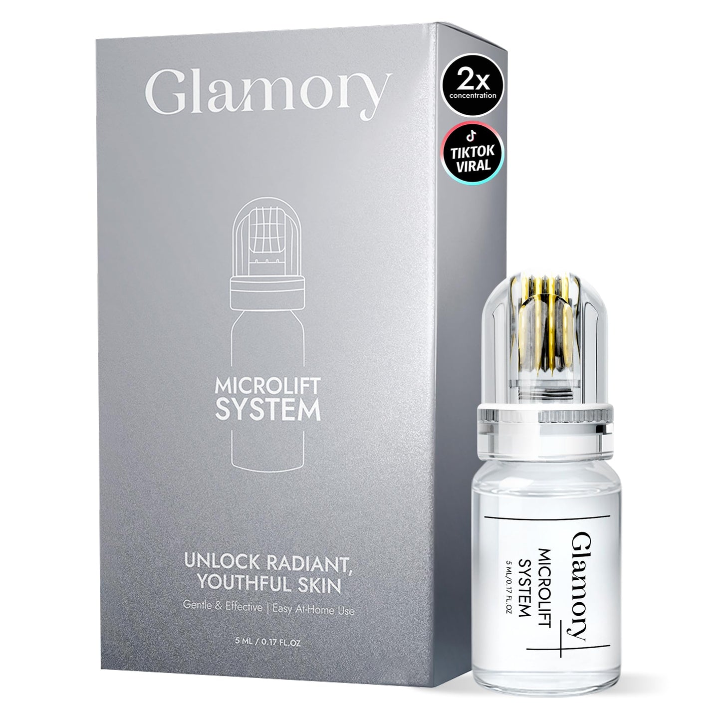 Original Glamory Radiant Flawless Skin Micro Infusion Kit - At Home Facial System Beauty Tool Skin Care for Face | 0.25MM Needle