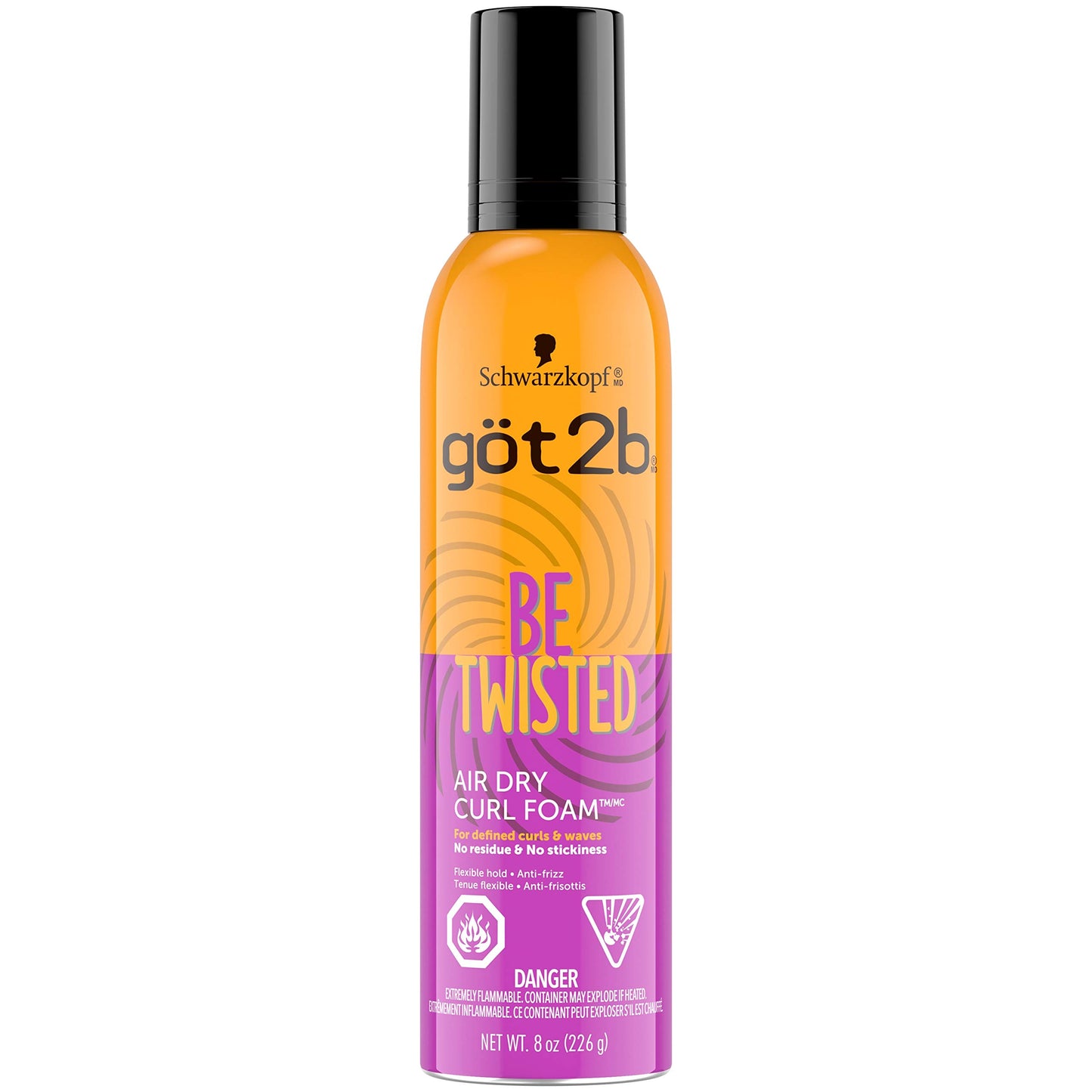 GOT2B Be Twisted Air Dry Curl Foam, 8 oz
