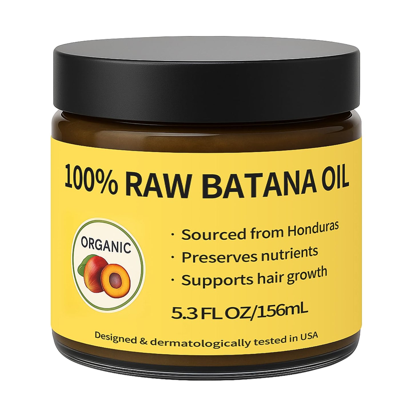 New Batana Oil for Hair Growth - Dr. Sebi's Organic Batana Oil 100% Pure For Hair Regrowth, Repair Split Ends,Prevent Hair Loss, Natural Thickening Treatment for Men/Women
