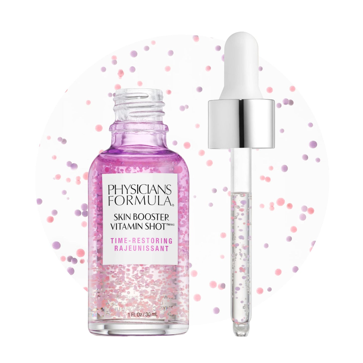 Physicians Formula Dermatologist Tested Skin Booster Vitamin Shot, Anti-Aging Serum with Vitamin A, Red Algae & Vegan Collagen - Restoring
