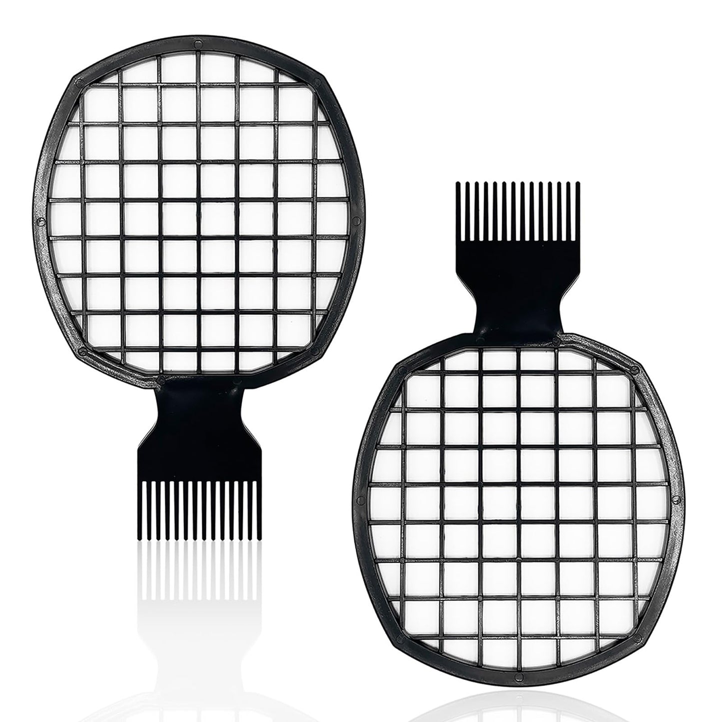 2Pcs Upgraded Twist Combs Hair Sponge Brush, Superior to Hair Sponge for Curls in Men and Women, Dual-sided Design, ABS Material, Ergonomic, Lasting Over a Year, 2 Combs Included