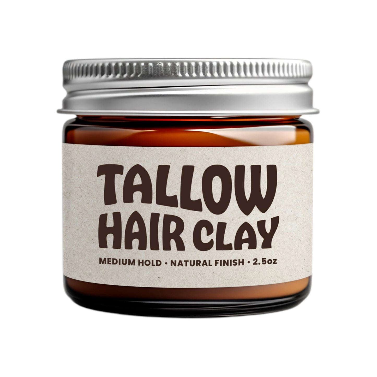 All Natural Tallow Hair Clay - Premium Hair Styling Clay - Organic Ingredients - Zero Toxins - Perfect for everyday use - Medium Hold & Natural Finish - Non-Greasy Formula 2.5 oz