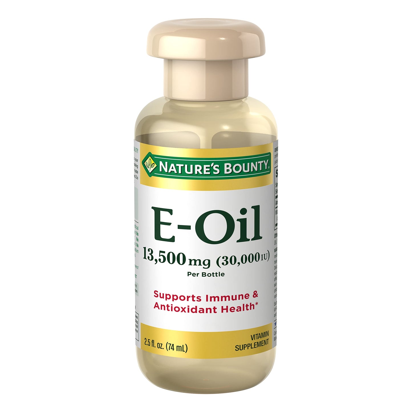 Nature's Bounty Vitamin E Oil, Supports Immune & Antioxidant, 30,000IU Vitamin E, Topical or Oral, 2.5 Oz