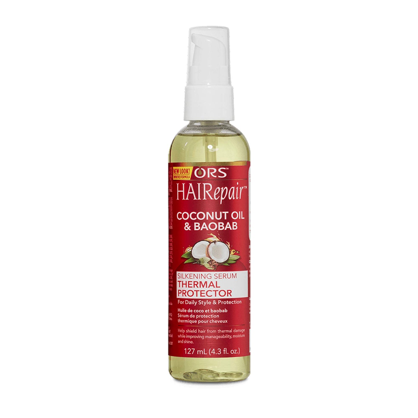 ORS HaiRepair Coconut Oil and Baobab Silkening Serum Thermal Protector 4.3 oz