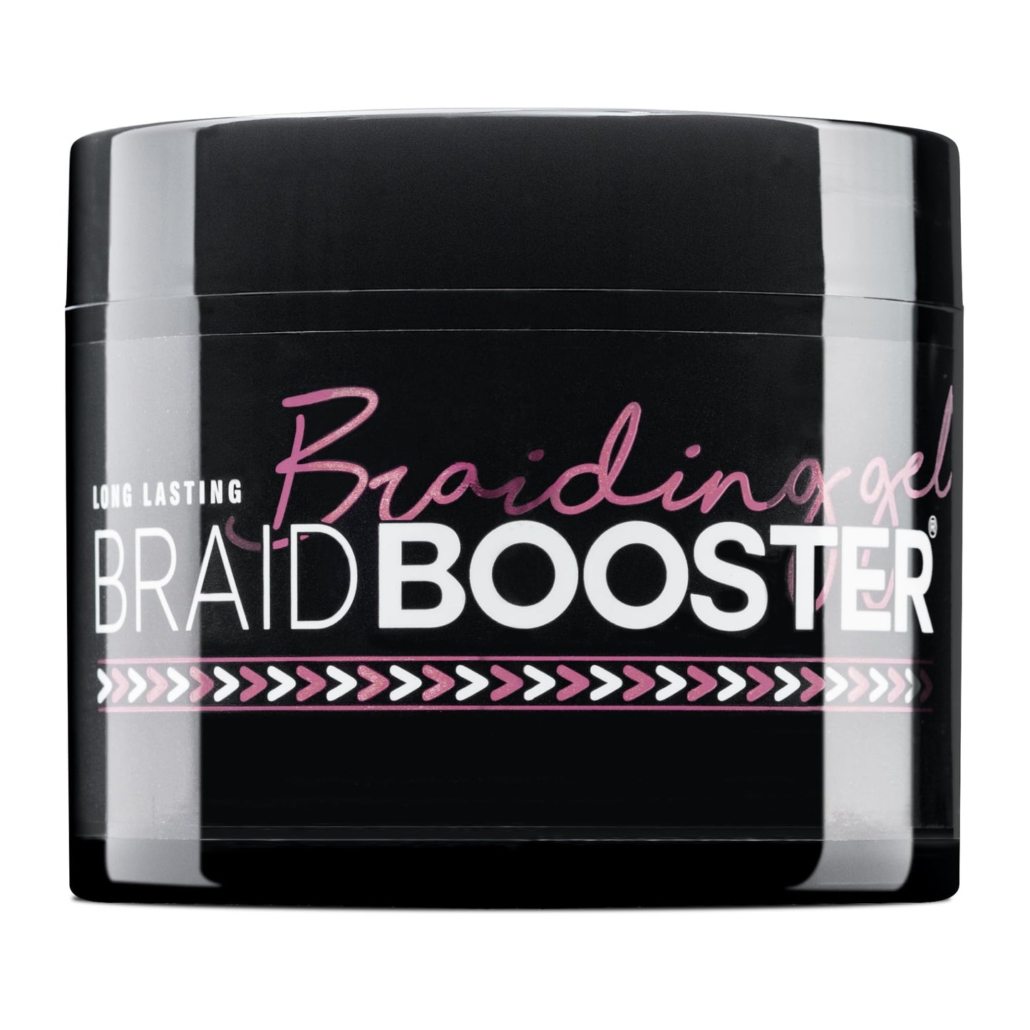 Style Factor Braid Booster Braiding Gel Strong Hold & Conditioning Shine Hair Gel with Seaweed Extracts for Braids, Twists and Locs 7.25 oz (Pink)