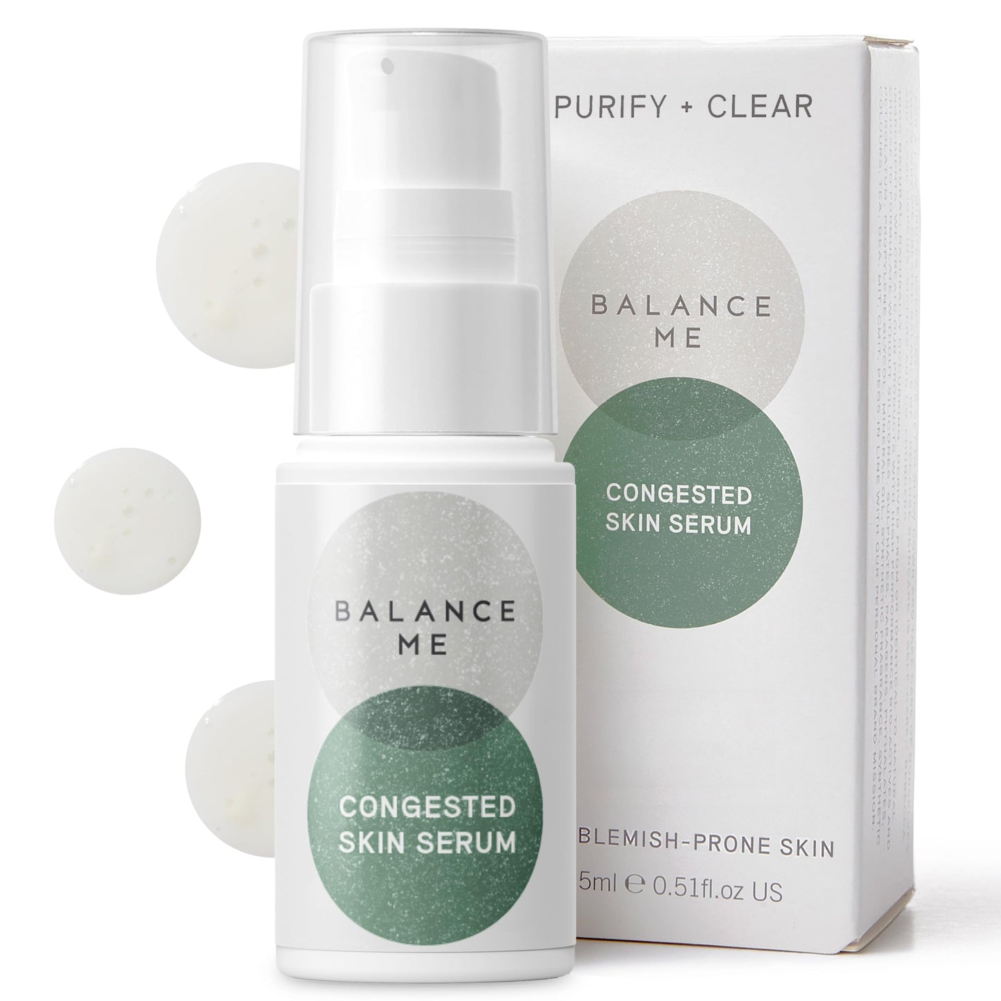 Balance Me Congested Skin Face Serum 0 5 fl oz, Acne Spot Gel for All Skin Types, Pimple Treatment for Adults & Teenagers That Reduces Redness