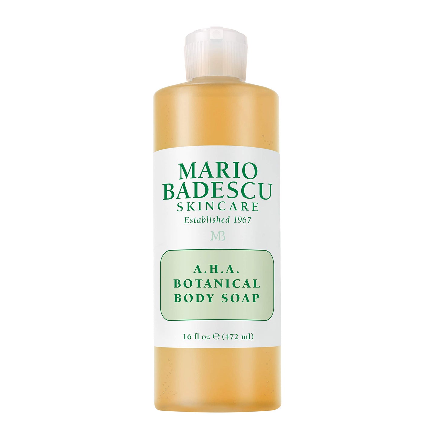 Mario Badescu AHA Botanical Body Wash Moisturizing, Clarifying and Gentle Exfoliating Wash for Brighter, Softer and Smoother Skin, Body Soap Infused with Glycolic Acid & Fruit Enzymes