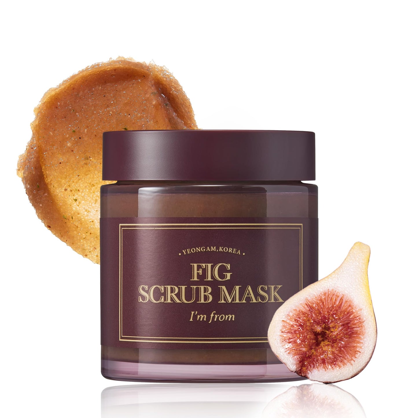 I'M FROM Fig Scrub Mask 120g, exfoliating, moisturizing mask, korean exfoliator, organic skin care