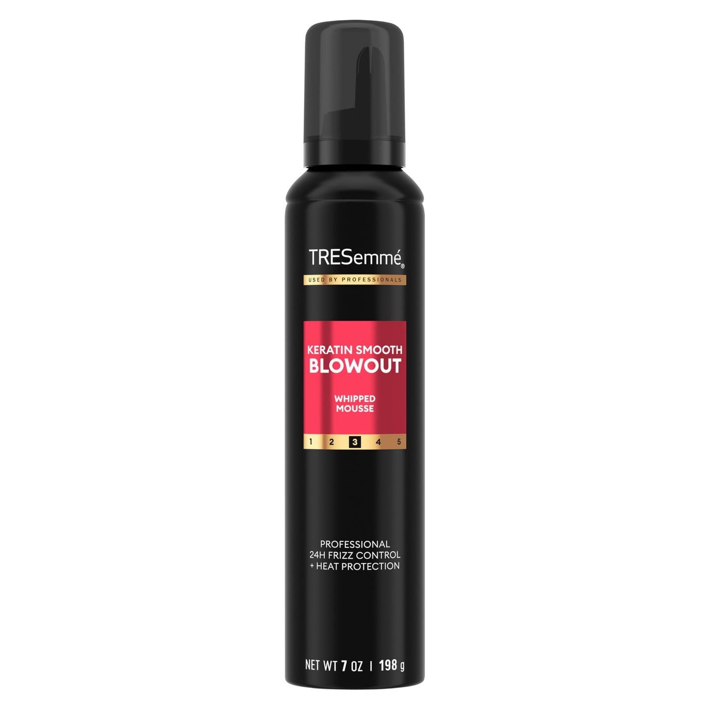 TRESEMME Whipped Shaping Mousse Keratin Smooth for Instant Hydration, Weightless, 7 Fl Oz