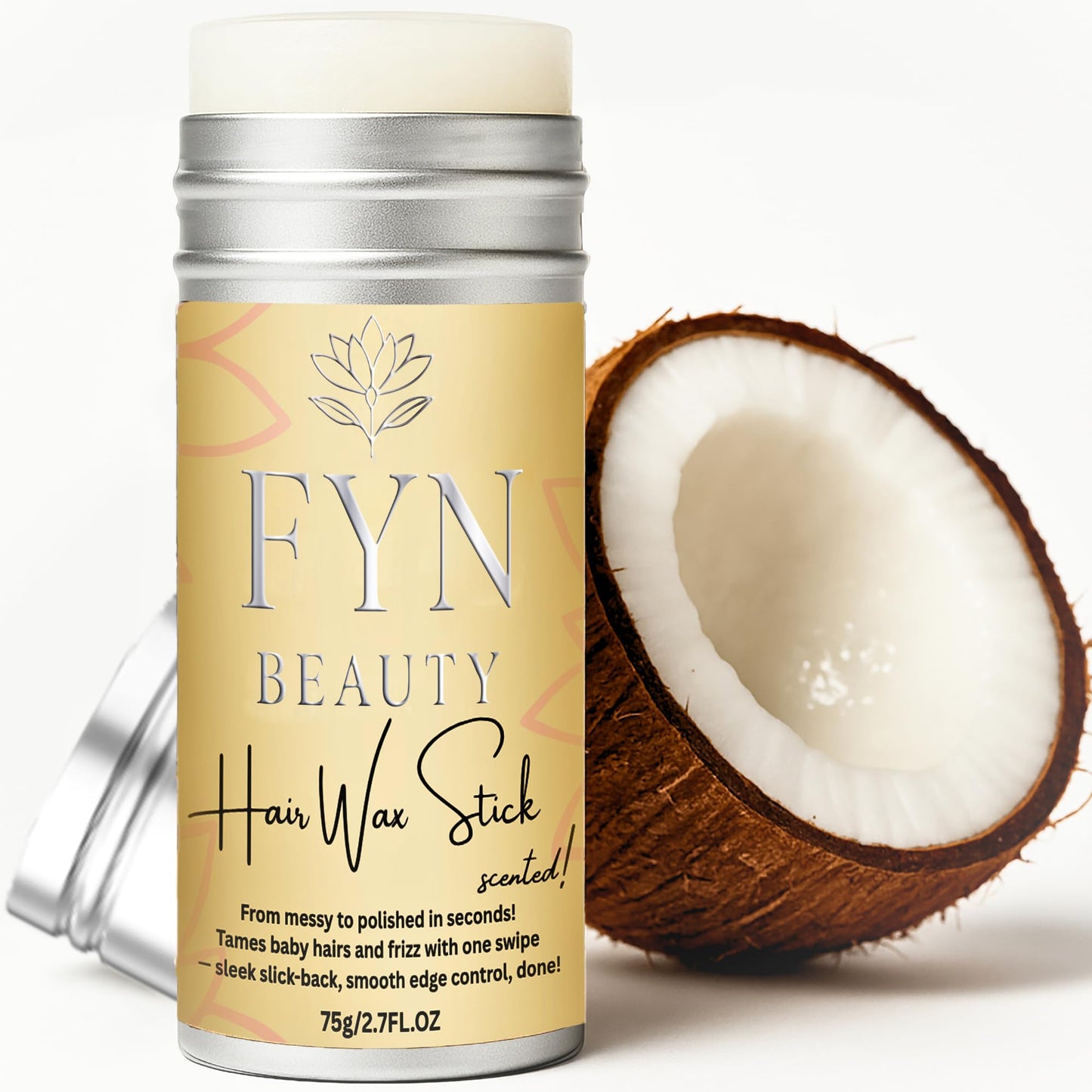 Hair Wax Stick - Slick Back Hair Products - Edge Control - Hair Accessories for Women & Kids - Fly Away Stick for Hair - Bun Maker & Braiding Gel - Dance Recital Gifts for Girls- 2.7 Fl Oz