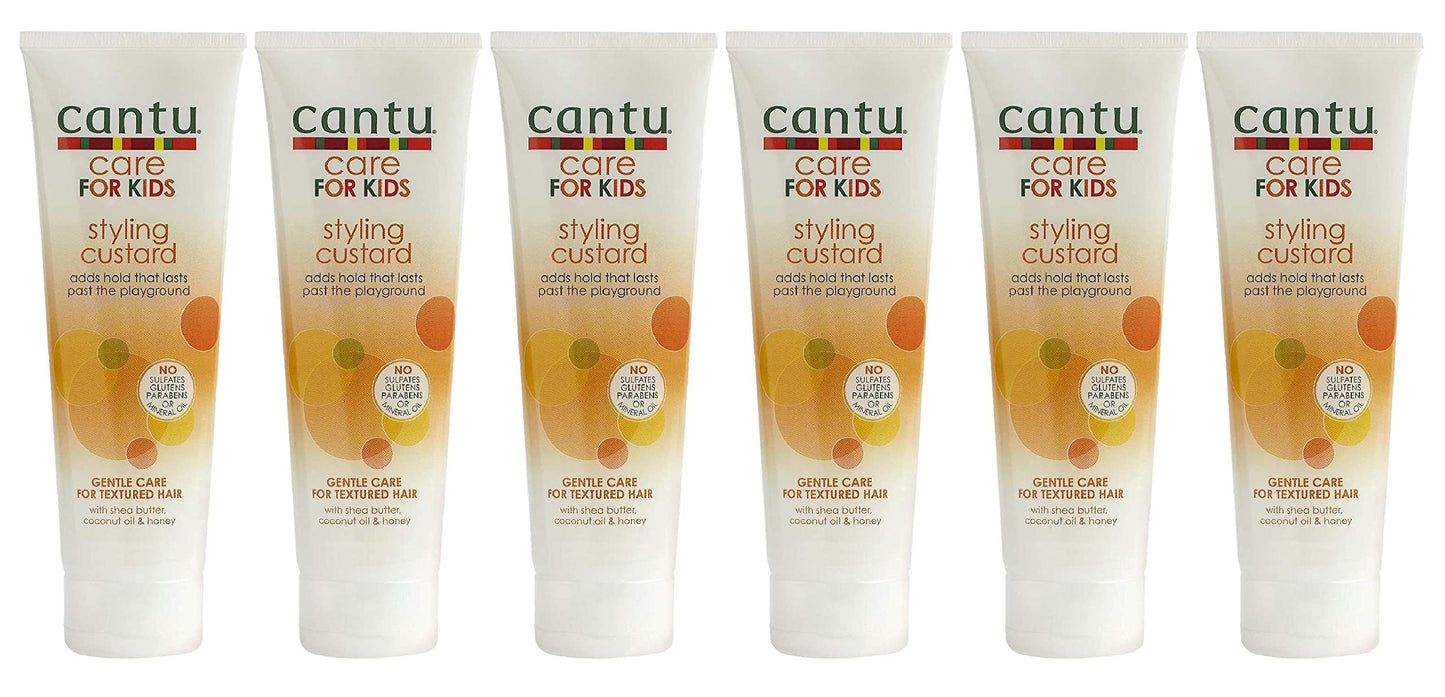 CANTU Care For Kids Styling Custard 8 Ounce Tube (235ml) (6 Pack)