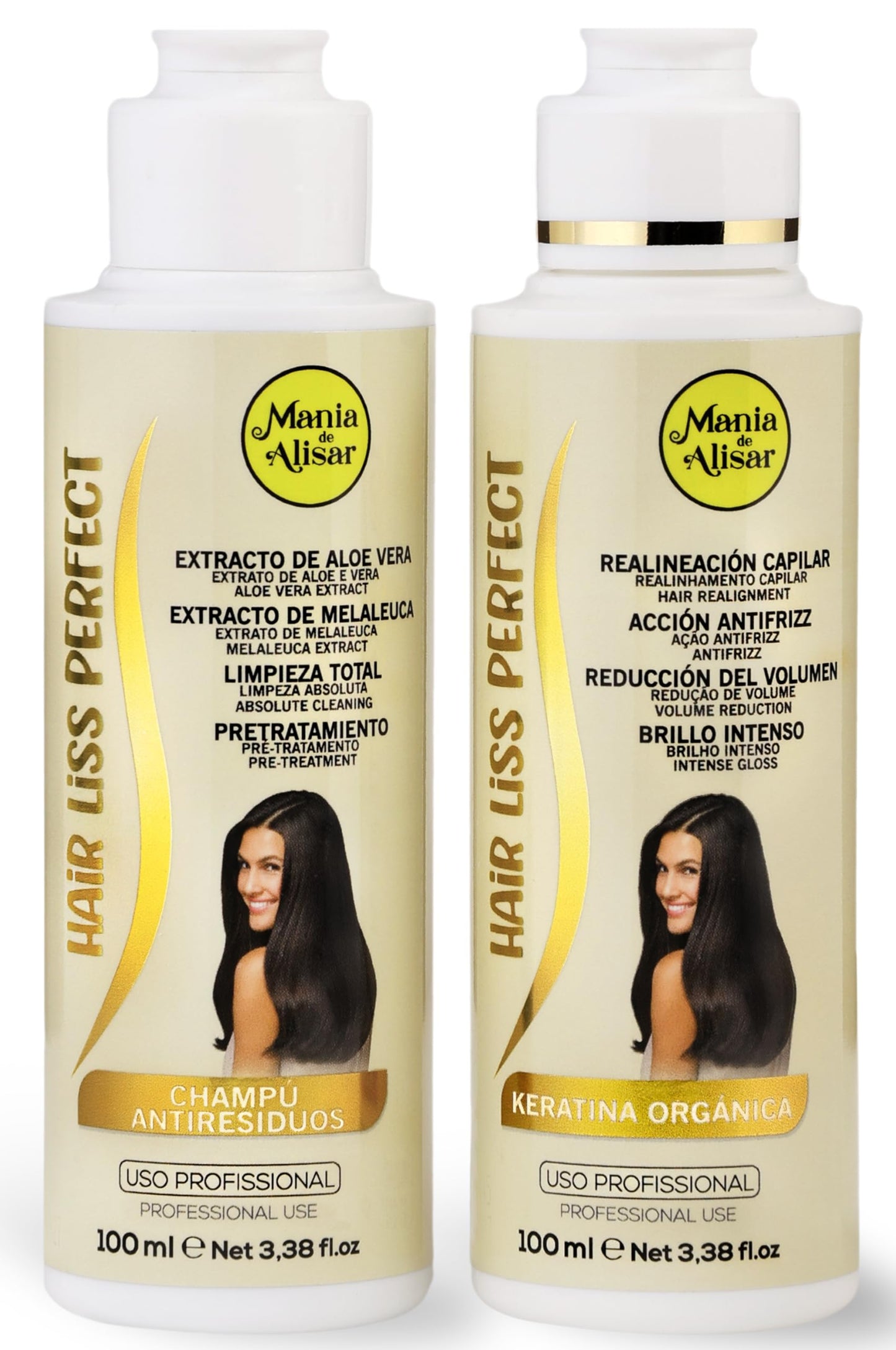 Brazilian Hair Straightening Organic (Brazilian Keratin Hair kit ( 100 ml / 3,38 fl.oz))
