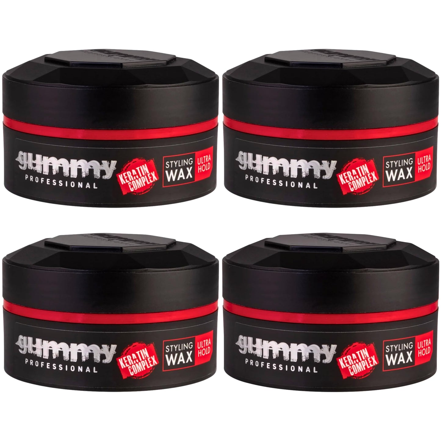 Gummy Professional Grooming Box Styling Wax Ultra Hold 150 ml (x4)