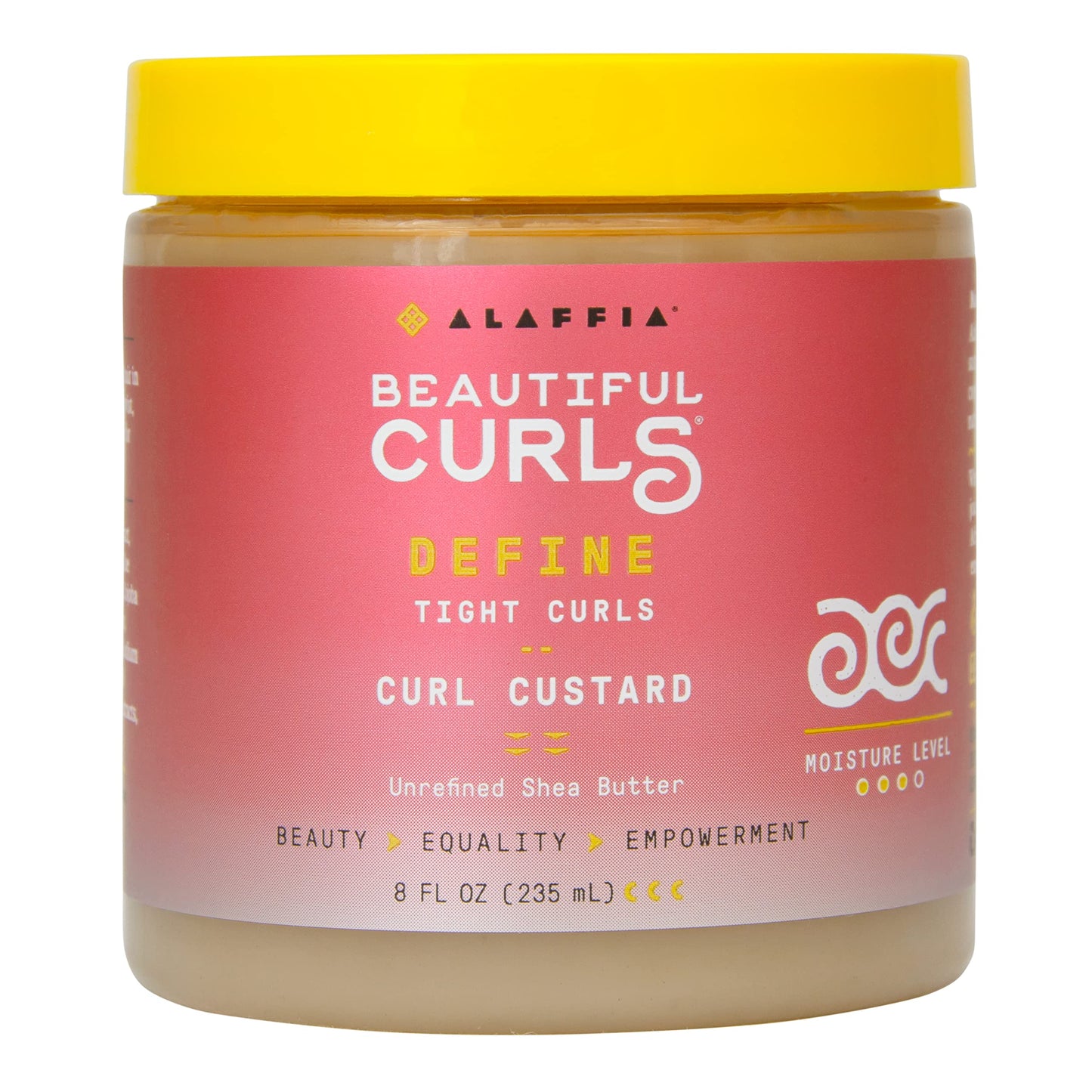 Alaffia Hair Care, Beautiful Curls Curl Custard for Tight Curls, Nourishing Shea Butter to Hydrate & Define, 8 Oz