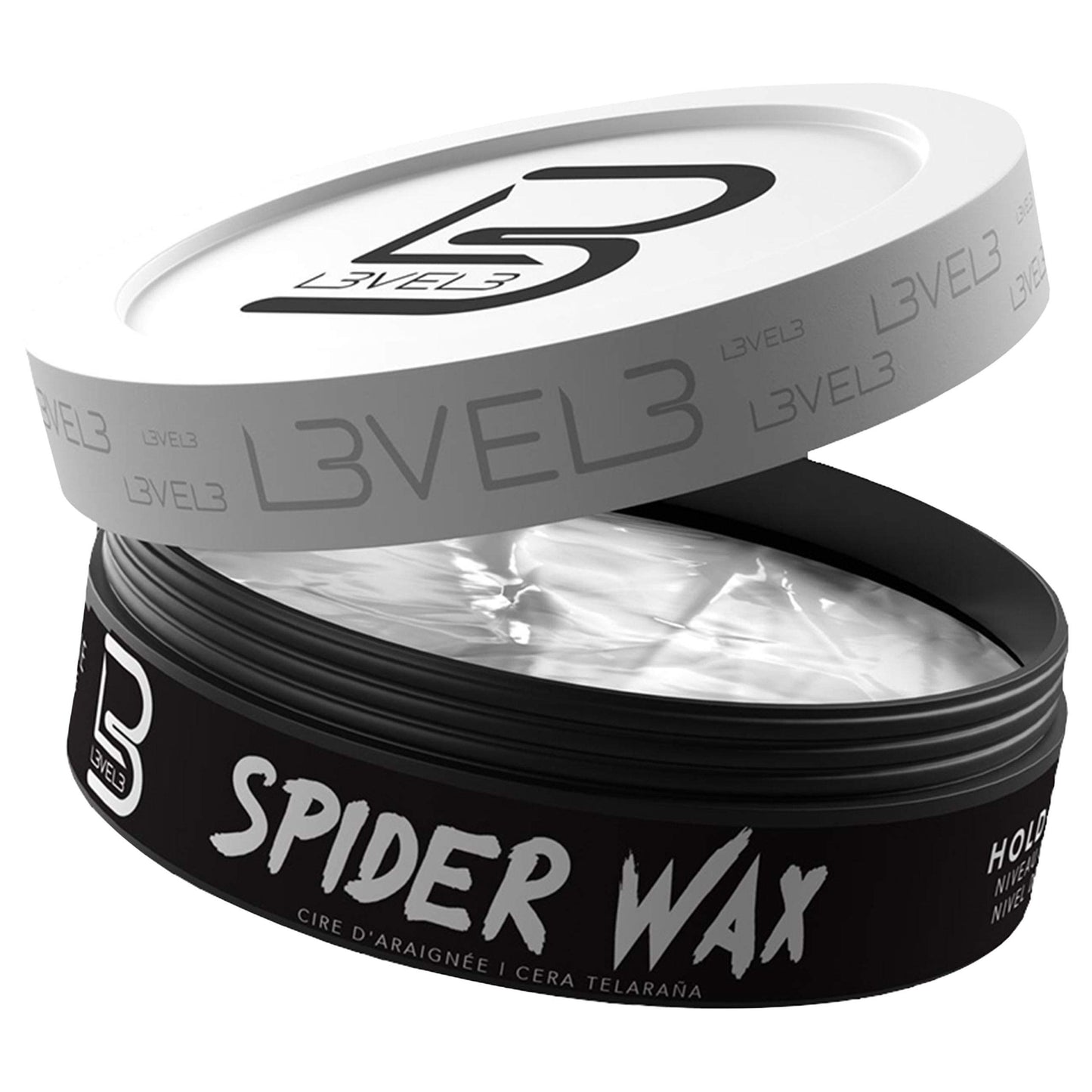 L3 Level 3 Spider Wax - Long Lasting and Strong Hold Improve your Hair Volume and Texture - Level Three Hair Wax for Men