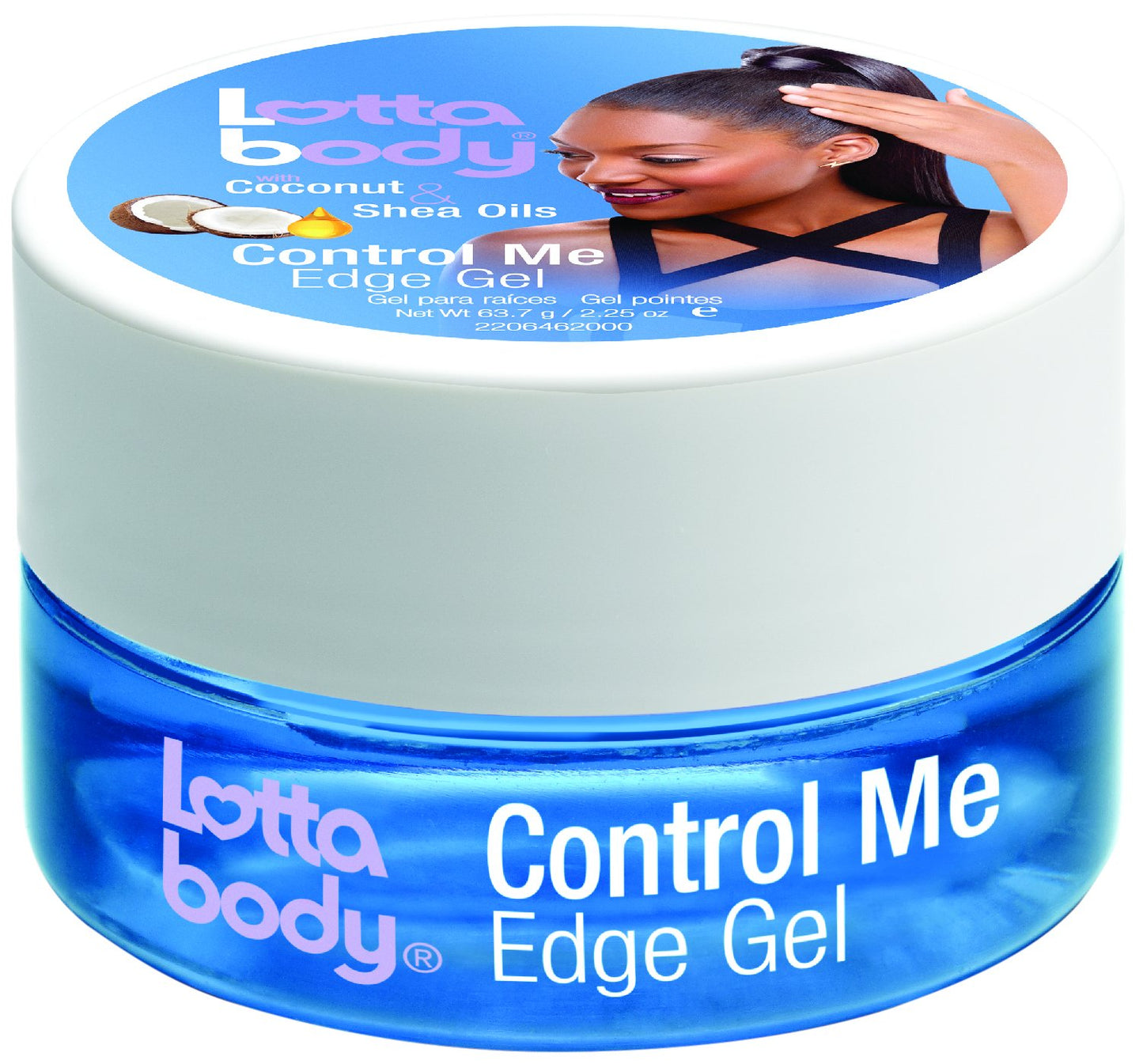 Lottabody Control Me Edge Gel with Coconut & Shea Oils, 2.25 Oz (Pack of 1)