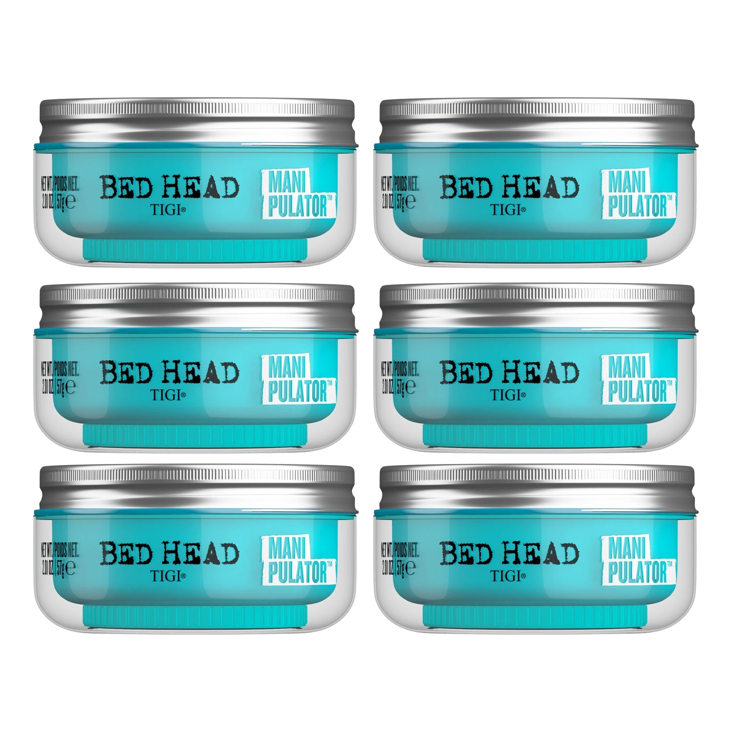 Bed Head by TIGI Manipulator Texturizing Putty - Premium Hair Putty for Men & Women - Incredible Texture & Style - For Styling Short to Medium Hair - Finish on Wet or Dry Hair - 2.01 oz (Pack of 6)