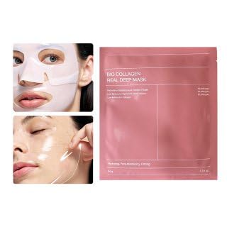 Bio-Collagen Sleeping Mask Intense Hydration & Firming Treatment, Korean Skincare, Overnight Facial Mask for Women, 4-Pack