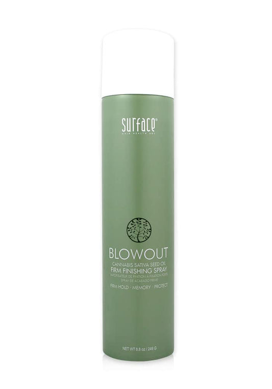 SURFACE Hair - Blowout Firm Hair Spray for Women and Men, 8.8oz - Heat Protecting, Volumizing, Lychee and Maracuja Oil - Premium Blowout Hair Products for Styling
