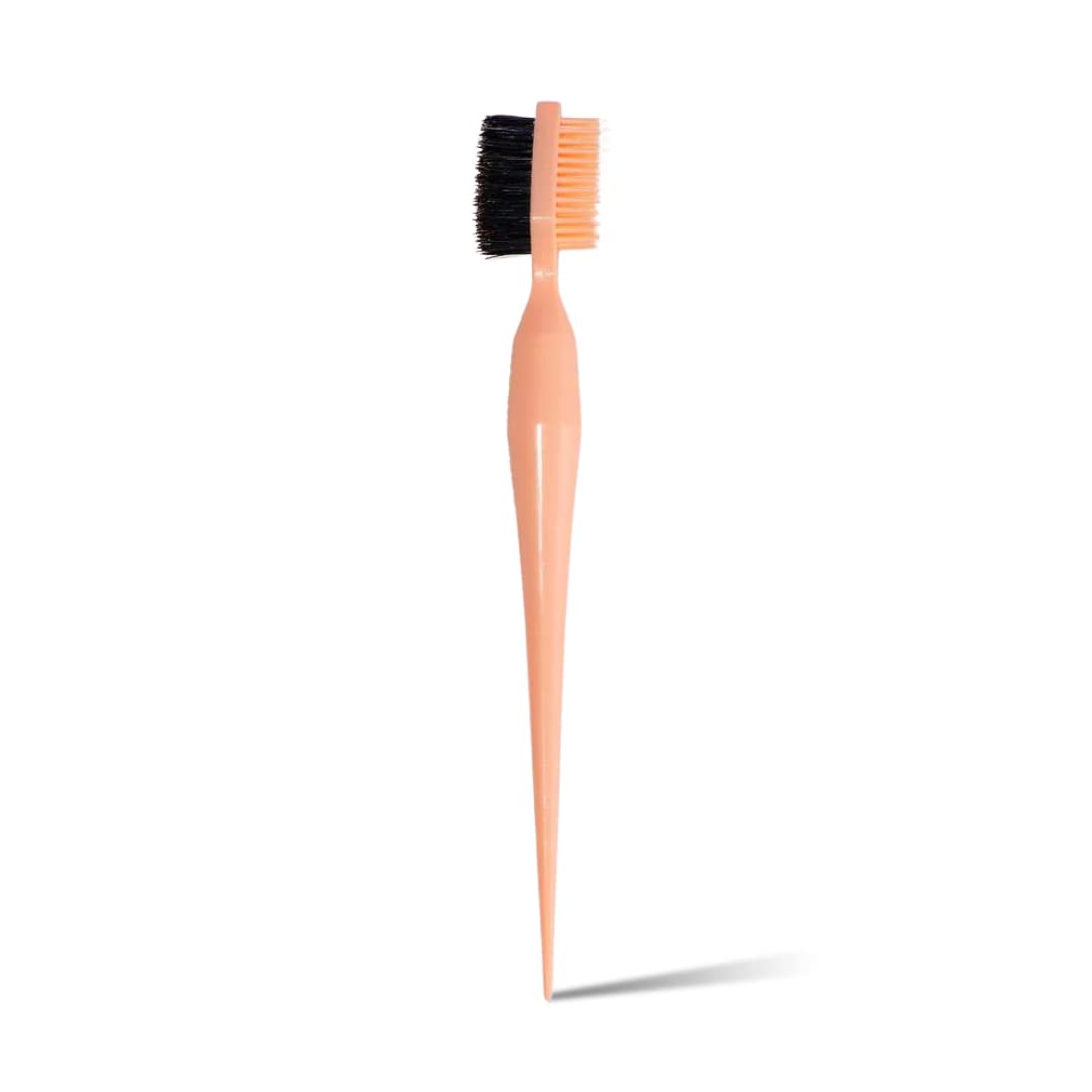 Hairbrush Styling Tool Edge Styler 3-in-1 for Styling and Taming Flyaways and Brows, Blush