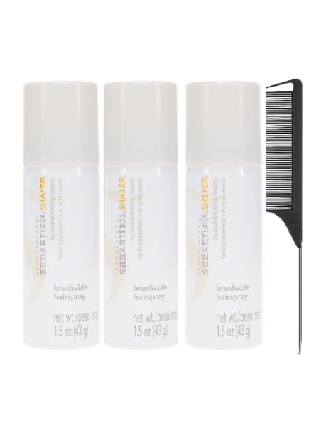 Shaper - Hold And Control Hairspray - 1.5 Ounce - Includes Black Steel Comb (Pack Of 3)