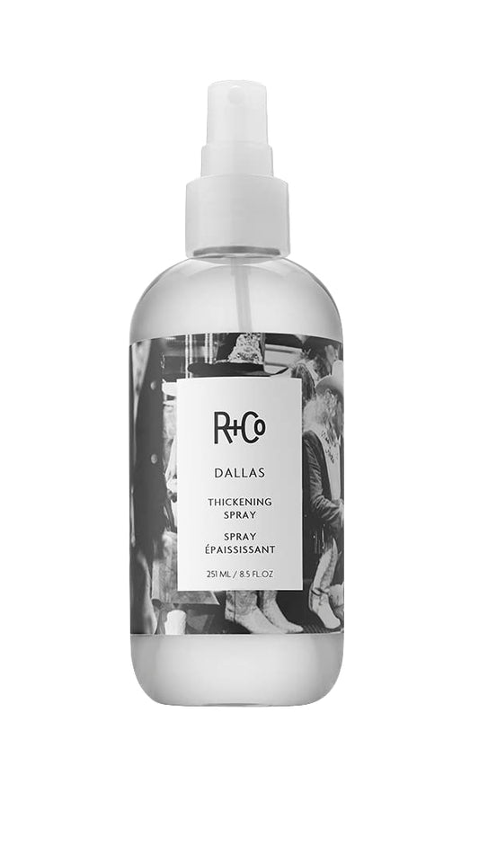 R+Co Dallas Hair Thickening Spray | Volumizing & Texturizing Spray for All Lengths | Adds Volume, Body & Shine | Perfect for Blowouts, Curling Irons & Roller Sets