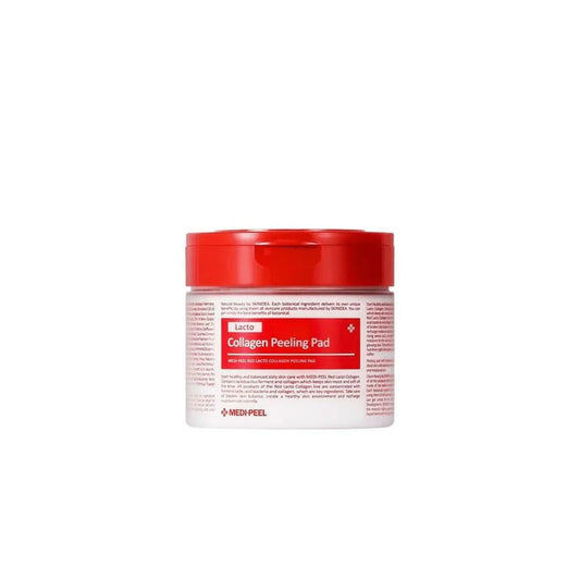 [MEDI-PEEL] Red Lacto Collagen Peeling Pad 70Count | Exfoliating & Cleansing Pad with Collagen, Anti aging, Soothing, Healing, Moisturizing | Korean Skincare, For All Skin Types