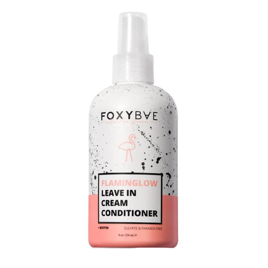 FoxyBae Leave In Conditioner Spray - with Biotin - Hair Detangler for Dryness & Damage - Hydrating, Conditioning, Detangling - Flaminglow - 8 Fl Oz