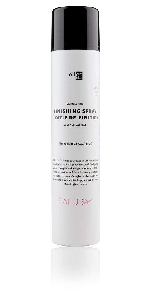 Oligo Professional - Calura Finishing Hairspray for all hair types - Multi-purpose styling spray for hold and volume - Shine - Strong hold - Sulfate and paraben free - Color safe - 14oz