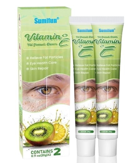 2 - Pack Vitamin E Fat Granule Cream with AHA for Skin Care, Fruit - Based Moisturizing, Effectively Improve Eye - Area Fat Granules and Nourish Skin