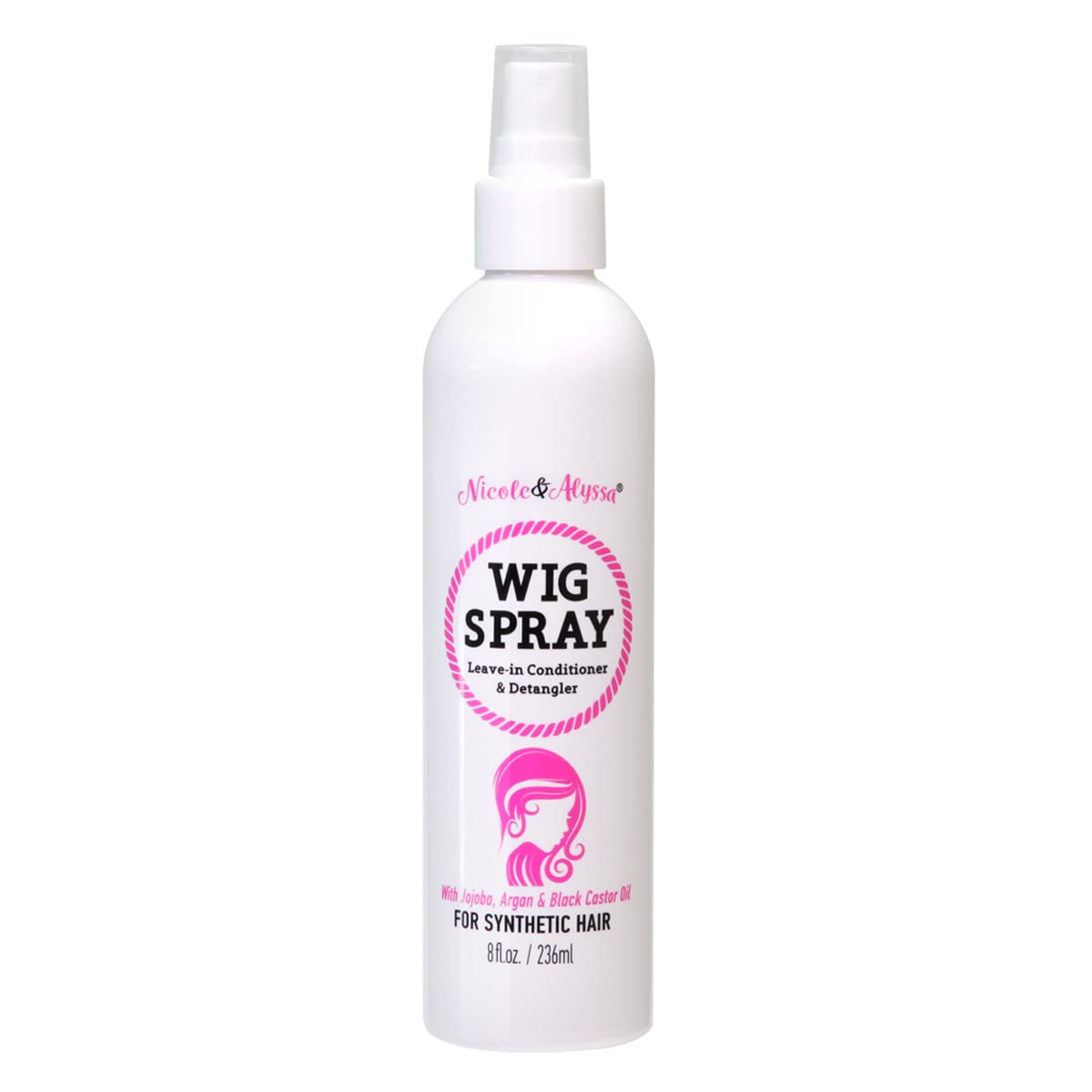 Wig Spray For Synthetic Hair 8oz - Leave-in Conditioner, Detangler, Moisturizer