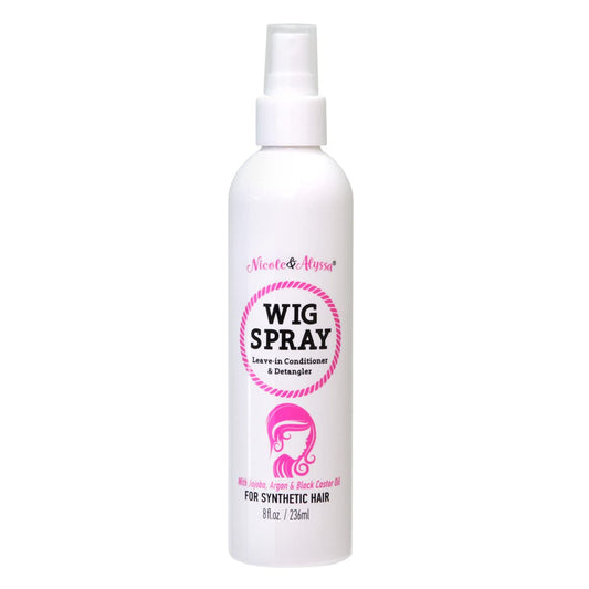 Wig Spray For Synthetic Hair 8oz - Leave-in Conditioner, Detangler, Moisturizer