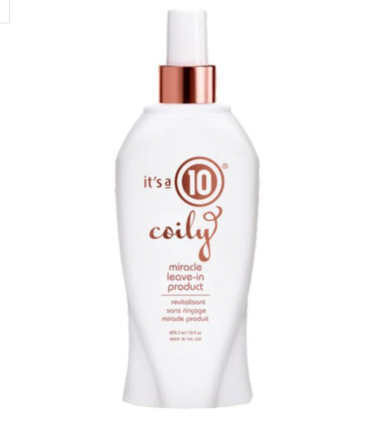 IT'S A 10 Haircare Coily Collection Miracle Leave-In 10 Ounce, Yellow