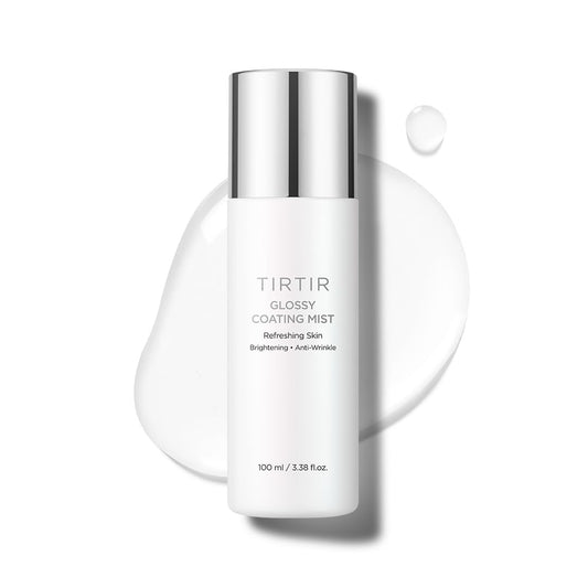 TIRTIR Glossy Coating Mist 3.38 fl. oz, Illuminating Polyglutamic Acid Face Mist for Fresh, Glowing Skin,Cooling, Soothing, Makeup Prep Spray