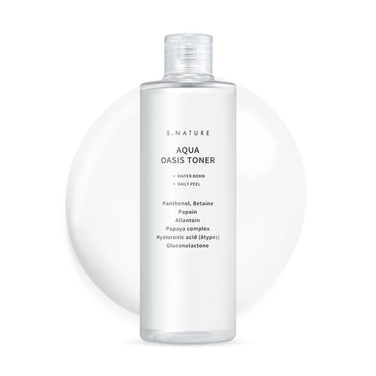 Aqua Oasis Toner | PHA, Soothing and Calming Skin,Hydrating, Refreshing Toner for All Skin Types, Korean Skin Care, Vegan | 300ml, 10.14 Fl Oz