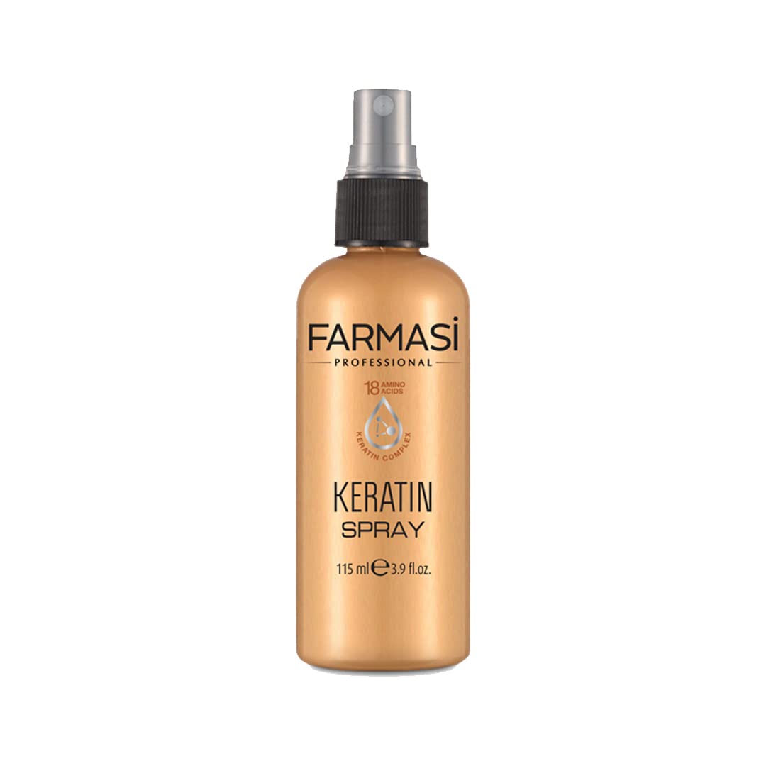 FARMASI Keratin Hair Spray, Thickening Spray for Repair & Shine, Volume, Styling Rejuvinating Formula For Damaged Hair, 3.9 fl. oz