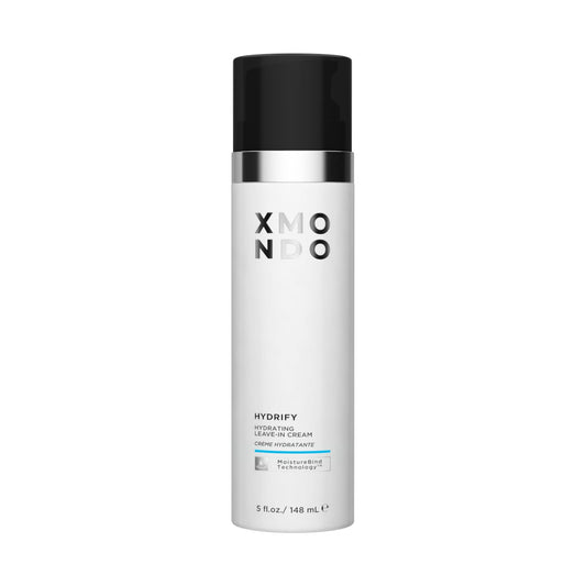 XMONDO Hydrify Hydrating Leave-in Cream - Anti-Frizz Moisturizing Cream for Dry, Brittle Hair - Smooths, Softens, and Reduces Split Ends with Argan Oil Baobab Protein and Fruit Extracts, 5 fl. oz.