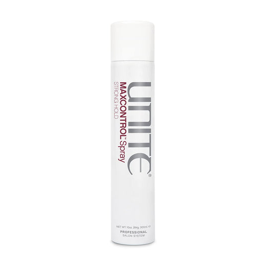 UNITE Hair MAXCONTROL Spray Strong Hold Hairspray Tames Flyaways, Protects Heat Damage, 10oz