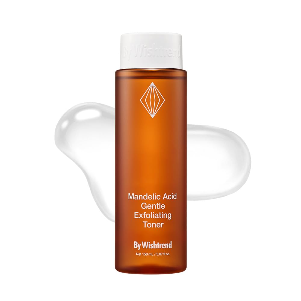 [BY WISHTREND] Mandelic Acid 5% Skin prep Water, Gentle Skin Korean exfoliator for face, Aha Bha Toner, Ideal for Sensitive Skin (5.1 Fl Oz (Pack of 1))