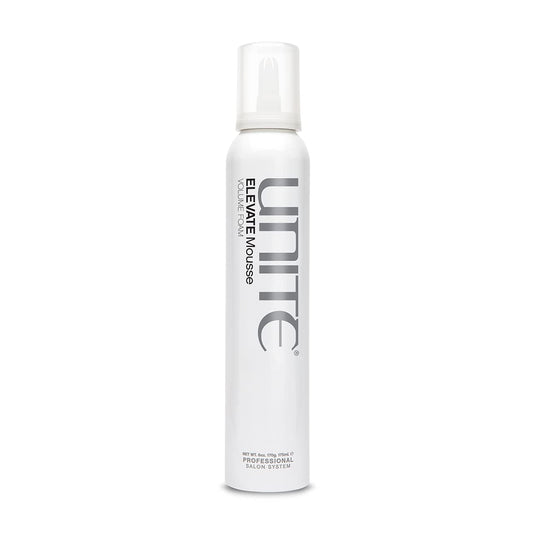 UNITE Hair ELEVATE Mousse Styling Foam Volume, Hold, Shine, Frizz-Free, Protects UV/Heat, 6oz