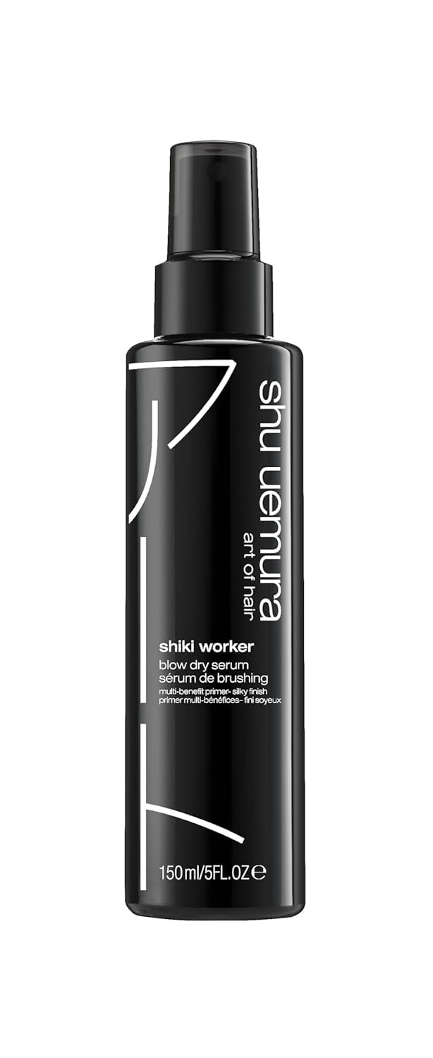Shiki Worker Multi-Benefit Hair Primer - Shine & Straightening Primer, Reduces Frizz and Smooths Texture, For Air-Drying and Blowouts, 5 Fl Oz