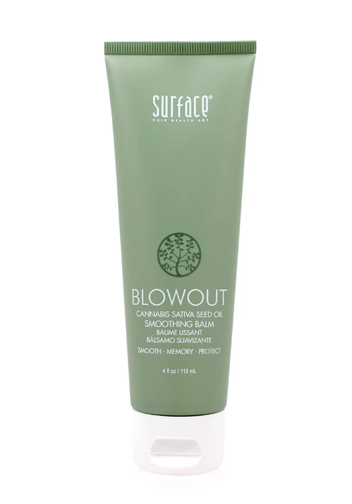 SURFACE Hair - Blowout Smoothing Balm– Organic Ingredients for Women and Men, Heat-Resistant with Babassu Oil for Longer Lasting Blowouts - 4 fl oz