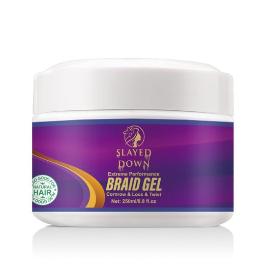 8.8oz Extreme Hold Braiding Gel All-day Control For Black Women's Hair, Locks, Braids, Twists, Retwist & Edge Control Hard Hold, No Flake, High Shine, Locking Jam, Cornrows