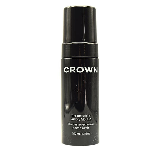 CROWN AFFAIR The Texturizing Air Dry Hair Mousse, Weightless Foam for Waves, Volume & Definition, Curl Enhancing & Non-Crunchy, 5.1 oz / 150 mL