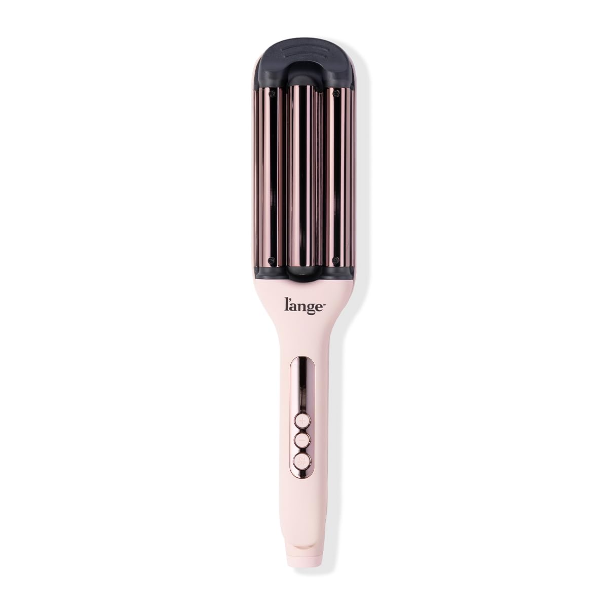 L'ANGE HAIR Le Vogue Titanium Deep Waver Blush | 3 Barrel Hair Waver Tool Creates Long-Lasting Beachy Waves | 10-Second Timer for Consistent Styling | Adjustable Heat 250¡F–450¡F