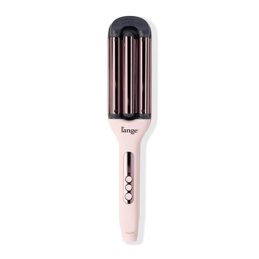 L'ANGE HAIR Le Vogue Titanium Deep Waver Blush | 3 Barrel Hair Waver Tool Creates Long-Lasting Beachy Waves | 10-Second Timer for Consistent Styling | Adjustable Heat 250¡F–450¡F