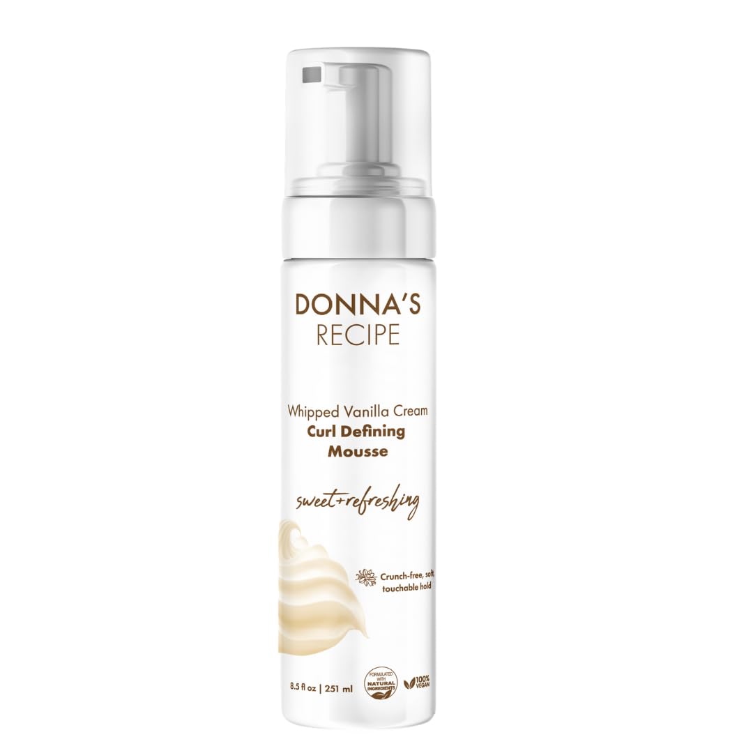 Donna's Recipe by Tabitha Brown Curl Defining Mousse Whipped Vanilla Cream